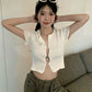 CUT-OUT Design Top - White