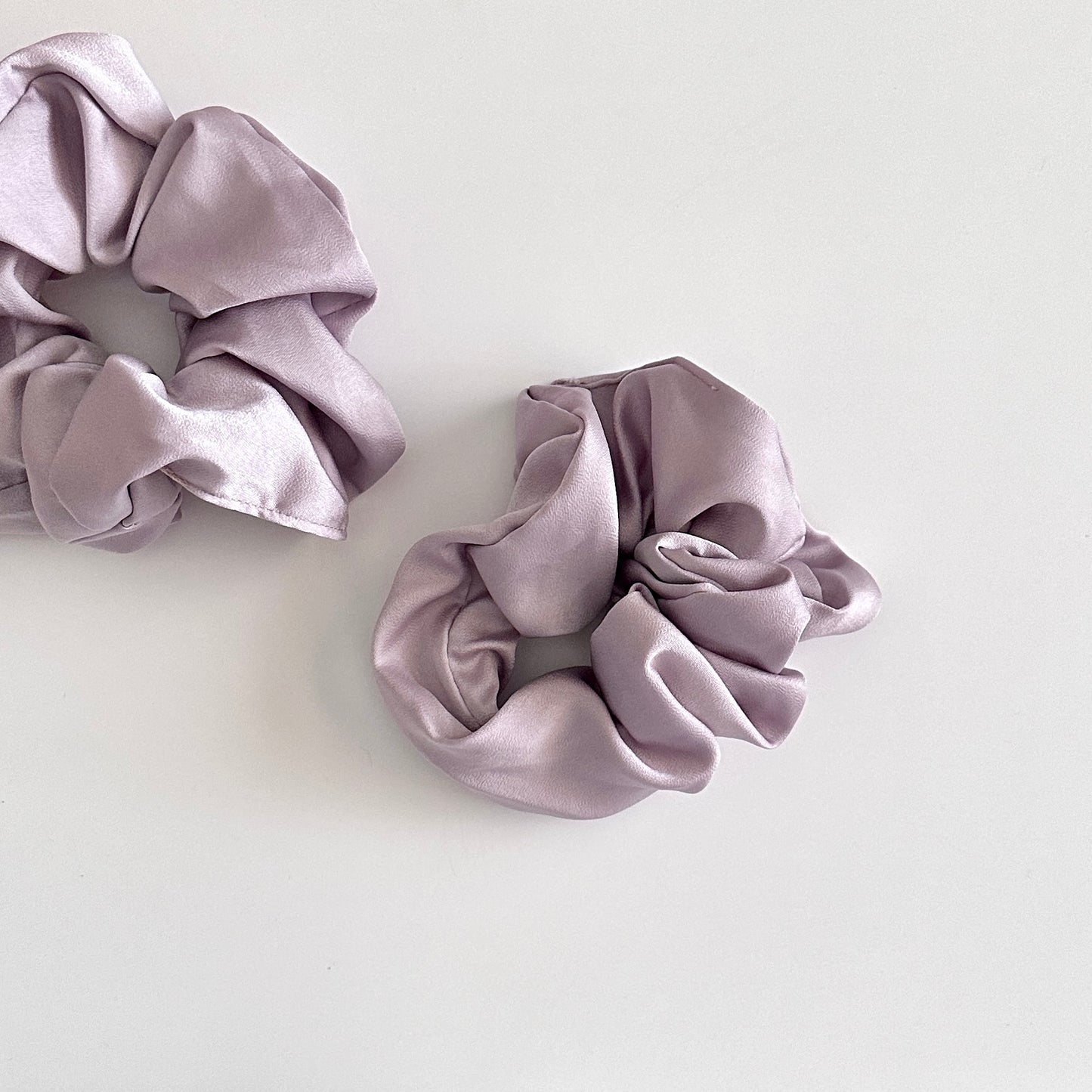 Silk Scrunchies - Purple