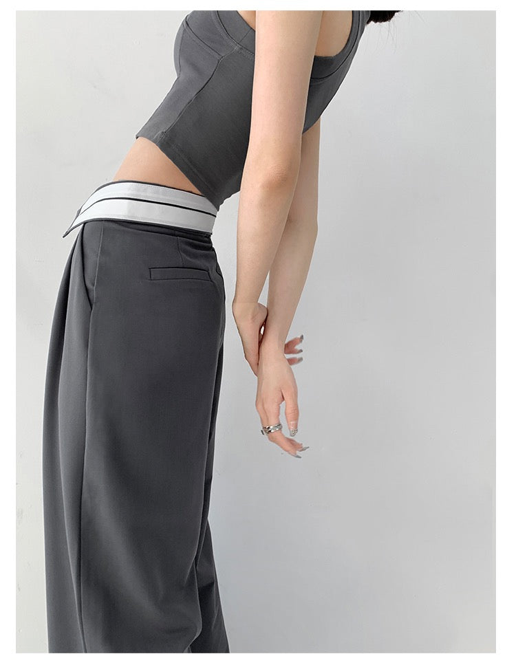 Flipped Over Low Waist Pants