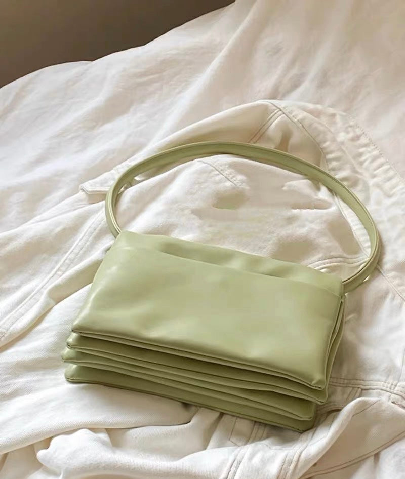 Minimalist Shoulder Bag - Macaron Green