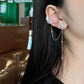 Clip-on Crystal Earrings with Strings